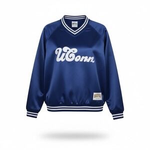 Uconn Huskies Homefield Pullover Windbreaker V Neck Men's Size Medium